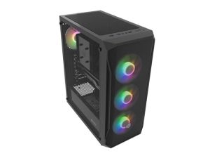 Компютърна кутия FURY Shobo Mid Tower ATX стъклен панел 4x120mm RGB (NFO-2154)