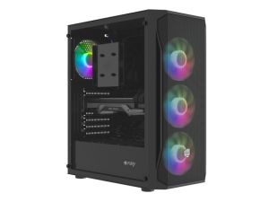 Компютърна кутия FURY Shobo Mid Tower ATX стъклен панел 4x120mm RGB (NFO-2154)