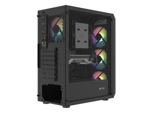Компютърна кутия FURY Shobo Mid Tower ATX стъклен панел 4x120mm RGB (NFO-2154)