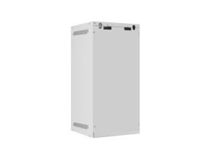 Комуникационен шкаф Lanberg rack cabinet 10" wall-mount 12U/280x310 for self-assembly with glass door grey (flat pack)