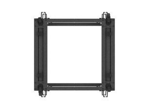 Комуникационен шкаф Lanberg open rack 19" 15U 600x600-1100 adjustable, black