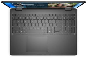 Лаптоп Dell 16 DC16250, Intel Core 5 120U (10 cores, up to 5.0 GHz), 16.0" FHD+(1920x1200) AG, 300nits, 16GB, 2x8GB, DDR5, 5200 MT/s, 512GB M.2 PCIe, Intel Graphics, Cam, FPR, Wi-Fi 6, Backlit Kb, Win 11 Pro, Carbon Black, 3Y PS