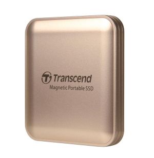 Твърд диск Transcend 1TB, External SSD, ESD420G, USB 20Gbps, Type C, Magsafe, Champagne Gold