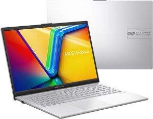 Лаптоп ASUS Vivobook Go 15 E1504FA-BQ5363WNA  - 15.6" IPS FullHD, AMD Ryzen 5 40, 16GB LPDDR5, 512GB SSD, Win 11 Home - Сребрист