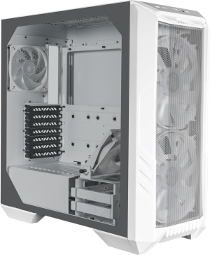 Компютърна кутия Cooler Master HAF 500 Mid Tower ATX стъклен панел бяла (H500-WGNN-S00)