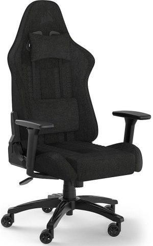 Геймърски стол Corsair TC100 RELAXED - Fabric Black/Black