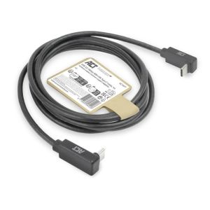 ACT Кабел USB-C 10Gbps, 60W, 1м, конектори на 90° up/down angled