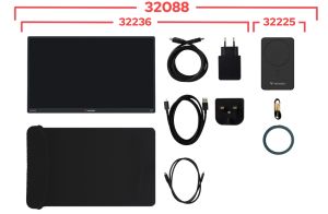 Монитор Verbatim Portable 14" FHD Touch Monitor LIGHT with Wireless Power Supply incl. Power Bank 5000mAh