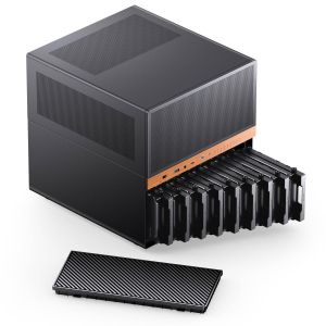 Кутия Jonsbo N6 NAS Micro-ATX - Black