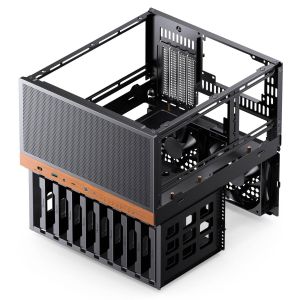 Кутия Jonsbo N6 NAS Micro-ATX - Black