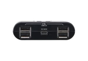 Превключвател ATEN US224, 2 компютъра към 4 USB периферни устройства
