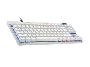 Геймърска механична клавиатура Logitech G Pro X RAPID TKL, Magnetic Analog Switch, Бял