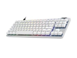 Геймърска механична клавиатура Logitech G Pro X RAPID TKL, Magnetic Analog Switch, Бял