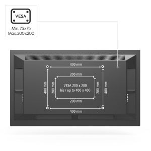 HAMA Стойка за TV за монтаж на таван, 117 cm (46") , до 20 кг, 220876