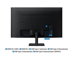 Монитор Samsung LS32FM700 32" VA LED, SMART 3840x2160  3xUSB 2.0, 2xHDMI 1.4, Wi-Fi 5, Bluetooth, Speakers, Black