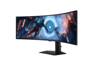 Монитор Samsung LS49FG910, 49" Odyssey G9 GAMING VA Curved OLED, 1000R, 144Hz, Smart. 32:9, 5120 x 1440, Display Port , HDMI,Micro HDMI, USB Hub, Silver