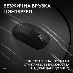 Геймърска безжична мишка Logitech G Pro X Superlight 2c SE - Black