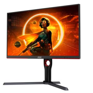 Монитор AOC Q27G3XMN/BK, 27" VA Backlight type MiniLED, 2560x1440@180Hz, 1ms GtG, 1000cd/m2, 3000:1, DCR 80M:1, Adaptive Sync, FlickerFree, Low Blue Light, Tilt, Height Adjust, Pivot, Swivel, 2xHDMI, DP