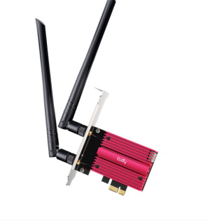 Мрежова карта Cudy WE9300, PCIe, 3-бандов, 5.7 Gbps, 2.8 Gbps, 688 Mbps, WiFi 7, Bluetooth 5.4