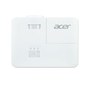 Мултимедиен проектор Acer Projector P5550, DLP, Full HD (1920x1080), 5200 ANSI Lumens, 18,000:1 Dynamic Black, 1.3X Zoom, LAN RJ45, 2x HDMI (1.4b), DC Out (5V/1.5A, USB-A), RS232, Speaker 10W, Bluelight Shield, 2.75 kg, Bag, 3Y, White