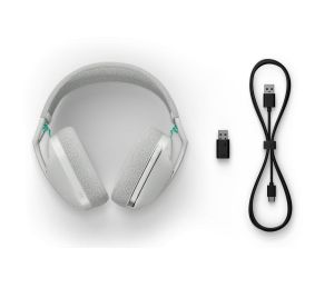 Геймърски безжични слушалки Logitech G321 Lightspeed, Микрофон, Бели