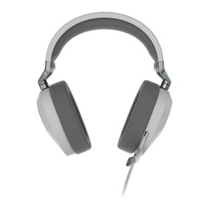 Геймърски слушалки с микрофон Corsair HS65 - White