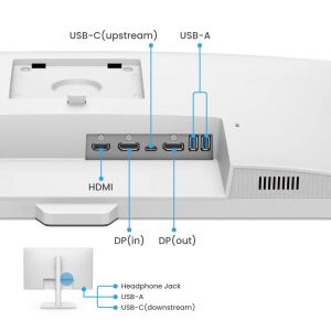 Монитор BenQ GW2790QT 27" IPS, 5ms, QHD 2560x1440, 75Hz, 99% sRGB, Eye Reminder, Flicker-free, LBL, B.I. Gen2, ePaper, 1000:1, 20M:1 DCR, 8 bit, 350cd/m2,HDMI,DP, USB-C 60W, Daisy Chain, 3xUSB 3.2, 2Wx2, HAdj. Stand 110mm, Headph. jack, Line In,Tilt, VESA