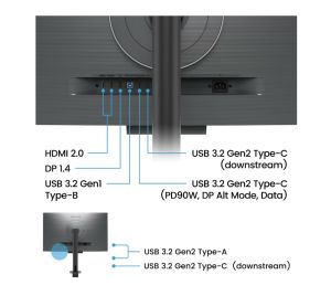 Монитор BenQ RD320UA 32" IPS, 3:2, 3840x2160, 4K BenQ Programming Monitor with Backlight and Flexible Arm, Nano Matte Panel, Coding Modes, ambient light detection auto-switch, 95% P3 wide color, HDMI2.0, DP1.4 x1, USB-C 90W x1, built-in speakers 2Wx2, Erg