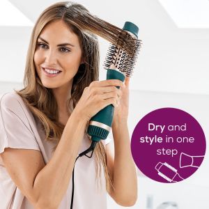 Електрическа четка за коса Beurer HC 45 Ocean 2-in-1 volumising hair dryer brush,  ionic function, caremic coating, 1000W, 2 heat and blower settings incl. cold air function