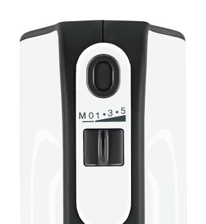 Миксер Bosch MFQ4020, Hand mixer, Styline, 450 W, with innovative FineCreamer stirrers, blender attachment, 5 speed settings, additional pulse/turbo setting, White -black