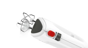 Миксер Bosch MFQ22100, Hand mixer, CleverMixx, 375 W, 4 speed settings, additional pulse/turbo setting, white/gray
