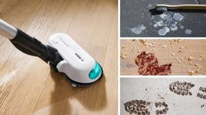 Прахосмукачка Bosch BCS71HYG2, Cordless Handstick Vacuum Cleaner, Unlimited 7, ProHygienic Aqua, 2in1 for wet & dry cleaning, White