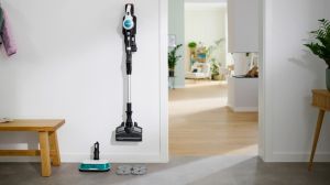 Прахосмукачка Bosch BCS71HYG2, Cordless Handstick Vacuum Cleaner, Unlimited 7, ProHygienic Aqua, 2in1 for wet & dry cleaning, White