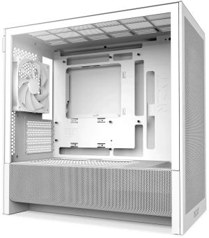 Case NZXT H3 Flow 2025 All White Micro-ATX Tower