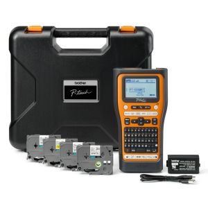 Етикетен принтер Brother P-touch термотрансферен 24mm 180dpi USB Bluetooth (PTE560BTSPQL1)