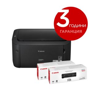 Лазерен принтер Canon i-SENSYS LBP6030B + 2x Canon CRG-725