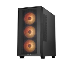 Компютърна кутия Chieftec Hunter 3 Mid Tower E-ATX стъклен панел ARGB (GS-03B-OP)