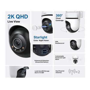 Outdoor Security WiFI camera TP-Link Tapo C520WS - 2K Pan/Tilt