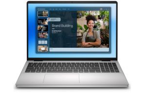 Лаптоп Dell 16 DC16251, Intel Core 7 150U (10 cores, up to 5.4 GHz), 16.0" FHD+(1920x1200) AG 300nits, 16GB, 2x8GB, DDR5, 5200 MT/s, 512GB M.2 PCIe, Intel Graphics, Cam, FPR, Wi-Fi 6E, Backlit Kb, Win 11 Pro, Silver, Aluminium, 3Y PS
