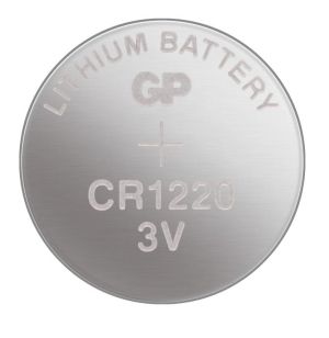 Литиева бутонна батерия GP  CR-1220 3V  5 бр. в блистер /цена за 1 бр. батерия/