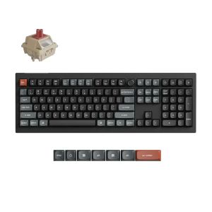 Безжична механичка клавиатура Keychron V6 Ultra 8K - Silk POM Switch Red