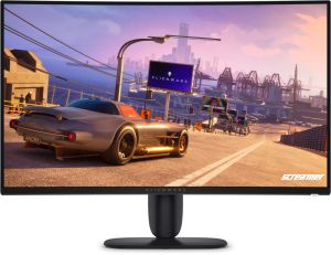 Монитор Dell Alienware AW3226DM, 31.5" Curved VA AG, WQHD 2560x1440, 95% DCI-P3, AMD FreeSync Premium, 240Hz, 1 ms GTG, 3000:1, 400 cd/m2, HDR, VRR, HDMI, DP, USB Hub, USB-C, PIP, PBP, Height Adjustable,Tilt, Black