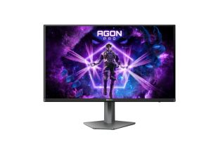 Монитор AOC AG276UZD, 26.5" QD-OLED, 3840x2160@240Hz, 0.03ms GtG, 1000cd m/2, 1.500.000:1, 80M:1 DCR, Adaptive Sync, FlickerFree, LowBlue Mode, 5Wx2, Tilt, Height Adjust, Pivot, Swivel, 2xHDMI, DP, USB hub, KVM