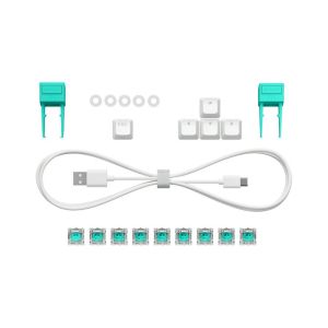 Геймърска механична клавиатура Logitech G512 X 75 - Dual Swap Analog/Mechanical Switch - White