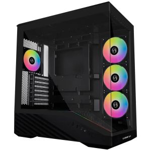 Кутия Lian Li Vector V100 ARGB Mid-Tower, Tempered Glass - Black