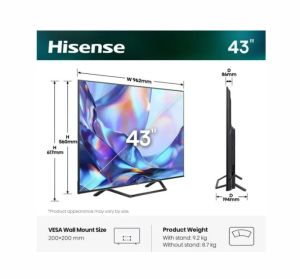 Телевизор Hisense A7S 43" 4K UHD QLED Smart TV