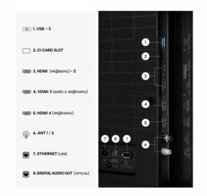 Телевизор Hisense E7S Pro 50" 4K UHD QLED Smart TV