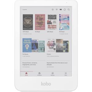 Четец за Е-книги Kobo Clara Colour e-Book Reader, E Ink Kaleido touch screen 6 inch colour, 1448 x 1072 pixels, 16 GB, 1000 MHz/512 MB, 1 x USB C, Greutate 0.172 kg, Wireless Da, Comfort Light, 12 different fonts and over 50 font styles, White