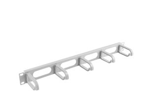 Аксесоар Lanberg 19" cable management AK-1205-S panel 5 rings - type b 1U, grey