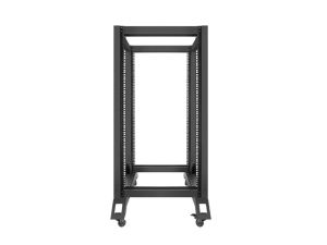 Комуникационен шкаф Lanberg open rack 19" 22U 600x800, black